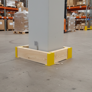 Odbojnica niestandardowa z elementem drewnianym