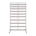 Regał warsztatowy jednostronny z pojemnikami, stojący, 60 pojemników