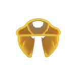 Odbojnica regałowa ALFA z tworzywa sztucznego - wys. 400 mm, 75 - 100 mm