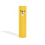 Odbojnica regałowa ALFA z tworzywa sztucznego - wys. 600 mm, 100 - 125 mm