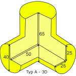 Osłona narożnika, profil elastyczny typ A 3D - wszystkodomagazynu.pl