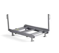 Wysuwana kołyska paletowa dwustronna, model podłogowy, 600 kg