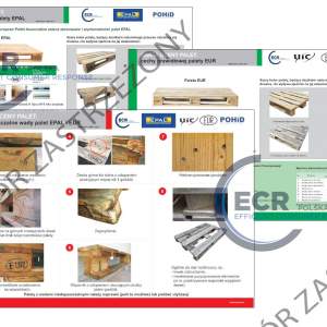 Komplet Kart Oceny Palet EPAL, EUR - rozmiar 1100 x 660 mm