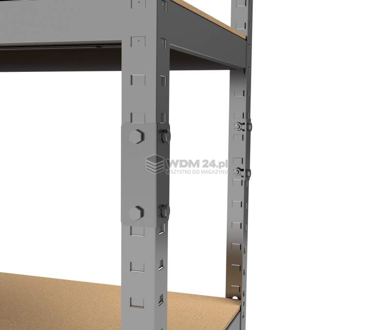 Regał magazynowy Standard II 220x90x40 6P 1200 kg