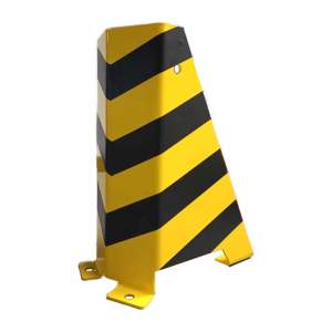 Odbojnica czołowa słupa do regału paletowego RAL 1021 – Pasy