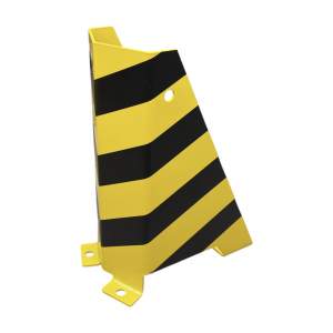 Odbojnica czołowa słupa do regału paletowego RAL 1021 – Pasy