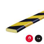 Osłona poliuretanowa powierzchni, profil elastyczny typ F magnetyczny - długość 1000 mm