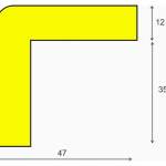 Osłona poliuretanowa narożników, profil elastyczny typ H Frost - długość 1000 mm
