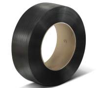 Taśma do maszyn bandujących PP, 12 mm x 3000 m, czarny