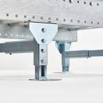 Przenośnik rolkowy TRAIL, 2400x1000 mm, wysokość 375-475 mm