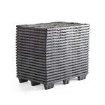 Paleta plastikowa 1200x800 mm, sztaplowana, 20 szt.