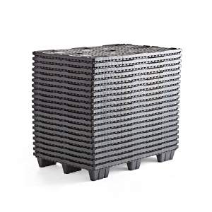 Paleta plastikowa 1200x800 mm, sztaplowana, 20 szt.