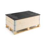 Pokrywa paletowa, 1200x800 mm, czarny