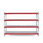 Regał TOUGH, moduł podstawowy, 2000x2800x1000 mm, 4 stalowe półki