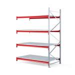 Regał TOUGH moduł dodatkowy, 2500x1800x1000 mm, 4 stalowe półki