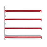 Regał TOUGH moduł dodatkowy, 2500x2700x600 mm, 4 półki stalowe