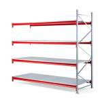 Regał TOUGH moduł dodatkowy, 2500x2700x1000 mm, 4 półki stalowe