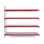 Regał TOUGH moduł dodatkowy, 2500x2700x1000 mm, 4 półki stalowe