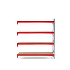 Regał TOUGH moduł dodatkowy, 2000x1800x600 mm, 4 półki z płyty