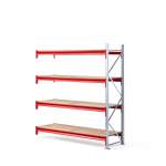 Regał TOUGH moduł dodatkowy, 2000x1800x600 mm, 4 półki z płyty