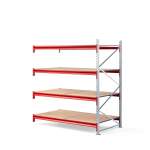 Regał TOUGH moduł dodatkowy, 2000x1800x1000 mm, 4 półki z płyty