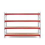 Regał TOUGH, moduł podstawowy, 2000x2800x1000 mm, 4 półki z płyty wiórowej