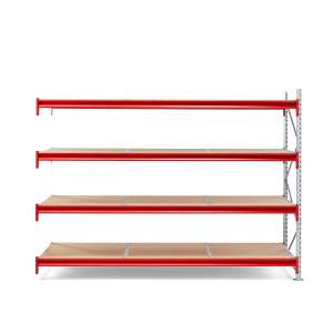 Regał TOUGH moduł dodatkowy, 2000x2700x1000 mm, 4 półki z płyty