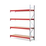 Regał TOUGH moduł dodatkowy, 2500x1800x600 mm, 4 półki z płyty