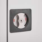 Szafa metalowa do samodzielnego złożenia CLICK, 1800x916x422 mm, szary