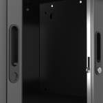 Szafa żaluzjowa STUDIO, 440x1000x420 mm, czarny, czarny