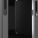 Szafa żaluzjowa STUDIO, 1950x1000x420 mm, czarny, czarny