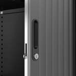 Szafa żaluzjowa STUDIO, 1950x1000x420 mm, czarny, czarny