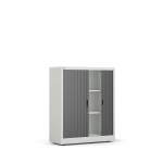 Szafa żaluzjowa STUDIO, 1200x1000x420 mm, szary, czarny