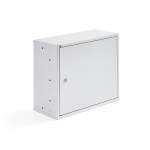 Szafka metalowa SERVE, 380x470x205 mm, biały