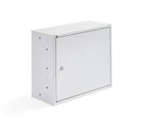 Szafka metalowa SERVE, 380x470x205 mm, biały