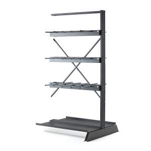 Regał PLUS, dwustronny, moduł dodatkowy, 2500x1250 mm