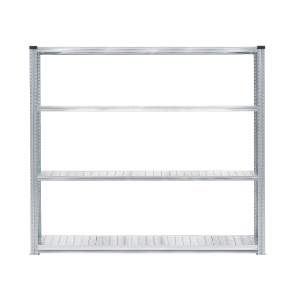 Regał TRANSFORM moduł podstawowy, 4 półki, 1972x1800x800 mm, galwanizowany
