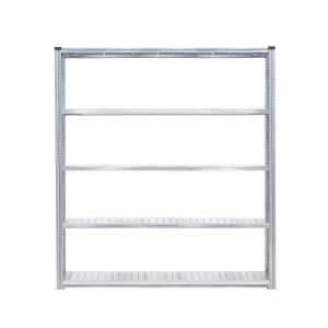 Regał TRANSFORM moduł podstawowy, 5 półek, 2500x1800x400 mm, galwanizowany