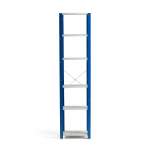 Regał MIX moduł podstawowy, 2500x600x500 mm, niebieski, szary