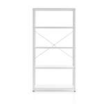 Regał FIRST, moduł podstawowy, 1960x1010x500 mm, biały