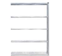 Regał TRANSFORM moduł dodatkowy, 5 półek, 2500x1500x800 mm