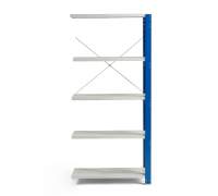 Regał MIX moduł dodatkowy, 1740x800x600 mm, niebieski, szary