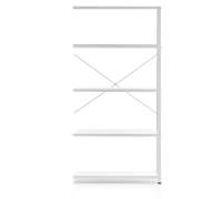Regał FIRST moduł dodatkowy, 1960x1005x300 mm, biały