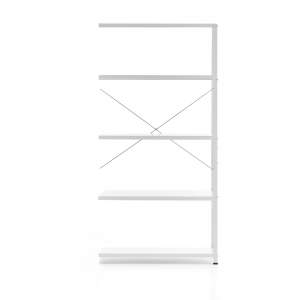 Regał FIRST moduł dodatkowy, 1960x1005x300 mm, biały