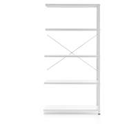 Regał FIRST moduł dodatkowy, 1960x1005x500 mm, biały