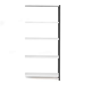 Regał IDEAL moduł dodatkowy, 1970x1005x500 mm, ciemnoszary