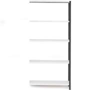 Regał IDEAL moduł dodatkowy, 1970x1005x600 mm, ciemnoszary