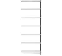 Regał IDEAL moduł dodatkowy, 2500x1005x500 mm, ciemnoszary