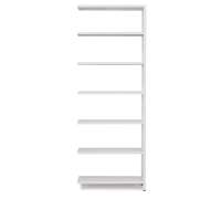 Regał IDEAL moduł dodatkowy, 2500x1005x600 mm, szary