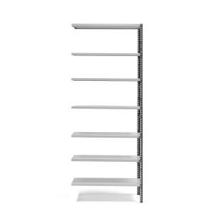 Regał POWER moduł dodatkowy, 2500x1005x500 mm, ciemnoszary